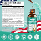 Totaria Strongest ''Lymph-Liver'' Cleanse Detox, Liposomal Organic Milk Thistle, Echinacea, Artichoke Lymphatic Drainage & Liver Repair Supplement with All Vitamins, 2 Fl.Oz