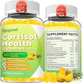 Cortisol Gummies - Cortisol Supplements for Women & Men with Ashwagandha, Magnesium, L-theanine for Cortisol Balance, Support Relaxation, Energy, Zzz, Pineapple Flavor, 60Ct