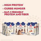 Atkins Best Sellers Protein Shake Variety Pack, Strawberry, Vanilla and Milk Chocolate Flavored Protein Shakes, 15g Protein, 3g Fiber, GLP-1 Friendly, 12 Count