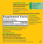 Nature Made Magnesium Glycinate 200 mg per serving, Magnesium Supplement for Muscle, Heart, Nerve and Bone Support, 180 Magnesium Bisglycinate Capsules, 90 Day Supply