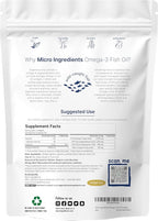 Micro Ingredients Triple Strength Omega 3 Fish Oil Supplements 4200mg Per Serving, 240 Softgels – Lemon Flavored – Burpless | EPA 1200mg + DHA 900mg | Deep Sea Fish
