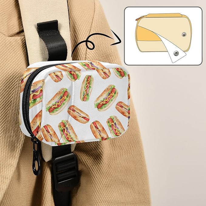 Hotdog Weekly Medicine Pill Organizer Travel Pill Case Box Holder Container Small for Vitamin Supplement