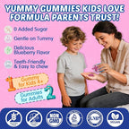 Focus Gummies for Kids & Adults, w/Magnesium Glycinate, Omega-3 DHA, Lion's Mane, L-Theanine, Methyl B12 & Vitamin D3, Brain Supplement Support Calm, Sleep, Attention, Concentration and Memory, 120Cts