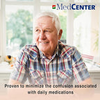 MedCenter Monthly Pill Organizer 4 Times a Day, 31-Day HSA/FSA Medication Organizer for Drawer or Lock Box with 31 Pill Boxes and 4 Daily Compartments Gift for Mom, Dad, Elderly, and Seniors