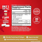 Move Free Ultra Triple Action Joint Support Supplement - Type II Collagen Boron & Hyaluronic Acid - Supports Joint Comfort, Cartiliage & Bones in 1 Tiny Pill Per Day, 30 Tablets (30 servings)*