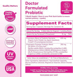 Pink Stork Prenatal Probiotic for Women | 50 Billion CFU | Vitamin B6, Prebiotics | Pregnancy Probiotics for Morning Sickness | Digestive, Immune, & Gut Health | Vegan, Gluten-Free | 30 Capsules, Mint