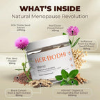 Her Bodhi Meno- Menopause Hormonal Balance for Women, Estrogen Soy Isoflavones Menopause Supplement for Women, Ashwagandha, Black Cohosh Hot Flashes Menopause Relief, Night Sweats Relief 180Caps