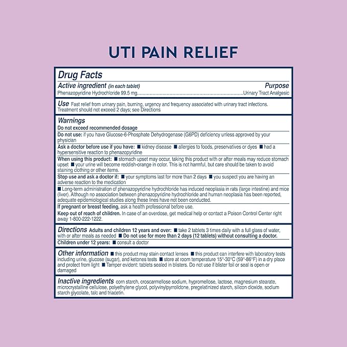 Uqora UTI Emergency Kit - Comes with 2 Urinary Tract Infection Test Strips, 12 UTI Pain Relief Tablets & 12 Infection Control Tablets - Urinary Tract Support - Maximum Strength - 2 Pack