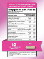 Nature's Truth Prenatal Vitamins With Folic Acid | 60 Capsules | Non-GMO & Gluten Free Supplement