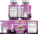 Vaginal Probiotic Gummies For Women | Prebiotics Cranberry D-Mannose Uva-Ursi Digestive Enzymes | Vaginal Health Supplement pH Balance to Promote Healthy Vaginal Odor & Flora Cranberries Gummy Vitamin