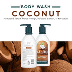 JASON Coconut Smoothing Body Wash, For a Gentle Feeling Clean, 30 Fluid Ounces