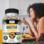 Kaya Naturals Digestive Enzymes with Prebiotics & Probiotics - Constipation & Bloating Relief Pills for Women & Men - Aids Immune Function - Digestion Support - 30 Veggie Capsules