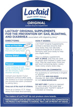 Lactaid Original Strength Lactose Intolerance Pills, 9000 FCC Natural Lactase Enzyme Dairy Relief Caplets, Helps Prevent Gas, Bloating & Diarrhea Due to Lactose Sensitivity in Adults & Kids, 120 Count