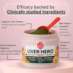 Peach Perfect Liver Hero – Premium Liver Detox and Bloat Support Powder for Women | Milk Thistle, Dandelion, Turmeric, Ginger, Chlorophyll and Vitamin C | Daily Energy, Digestion and Skin Clarity | Juicy Orange Flavor – 30 Servings