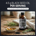 Dr. Berg Black Seed Oil Organic Cold Pressed – Pure Nigella Sativa Black Cumin Oil – USDA Organic, Halal, Vegan – for Hair, Skin, Immune Support – Unrefined Liquid – 4 oz Glass Bottle