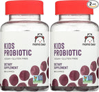 Amazon Brand - Mama Bear Vegan Probiotic, Berry, 60 Gummies, 1 Billion CFU per Gummy (Pack of 2)