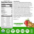 Orgain Organic Kids Nutritional Protein Shake, Strawberry, Healthy Kids Snacks, 8g Dairy Protein, 3g of Fiber, 22 Vitamins & Minerals, No Soy ingredients, Gluten Free, Non-GMO, 8.25 Fl Oz (Pack of 24)