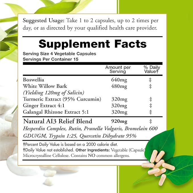 Natural InflamCare 3000MG Essential Synergy Women's by Moms For Nutrition - - Gluten Free - 60 Count