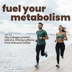 Protein Coffee, with 10g of Protein with Collagen, Promotes Muscle Growth, Supports Energy, Hot or Cold, Keto Friendly, 100% Robusta Coffee, 15 Servings, Hazelnut Flavor, Medium Roast