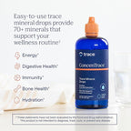 Trace Minerals ConcenTrace Trace Mineral Drops | Supports Energy, Digestion, Bone Health & Hydration, 70+ Ionic Trace Minerals w/ Magnesium, Chloride & Potassium | Keto, Vegan & Non-GMO | 24 Servings