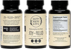 Joy-Filled Mood Support Supplement - 7 Herb Complex + St. Johns Wort | Stress Relief – Helps Calm The Mind & Body | 100% Plant-Based Happy Pills, Ashwagandha, Rhodiola Rosea | Adaptogens, 60 Ct