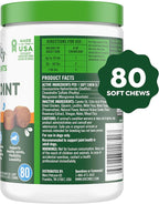 Greenies Supplements Hip and Joint Supplements for Dogs, with Chondroitin & Glucosamine for Dogs, Chicken Flavor, 16.2 oz. Container, 80 Count