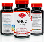 Olympian Labs Premium AHCC Supplement 750mg of AHCC per Capsule – Supports Immune Health, Liver Function, and Natural Killer Cell Activity- 30 Capsules