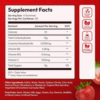 Sugar Free Creatine Monohydrate Gummies 5g Per Serving - 120 Monohydrate Creatine Gummies Advanced Complex with Vitamin C + Vitamin B12 for Muscle Strength, Energy Boost, Pre-Workout Gummy
