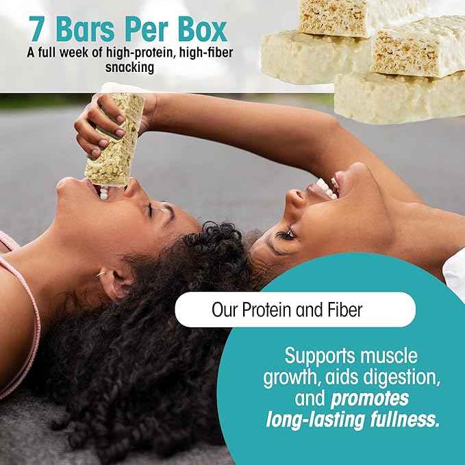 Wonderslim High Fiber Protein Bars, Fluffy Vanilla Crisp | 15g Protein, 6g Fiber | Low Sugar, Low Carb | Healthy Indulgence | Satisfying, Supports Energy & On-the-Go Convenience, 7 Pack