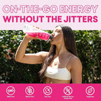 EBOOST Super Powder Drink Mix - Pink Lemonade 0.2 oz 20 Pack Hydration Energizer Electrolytes Powder - 13 Vitamins & Minerals - 110 mg Caffeine - 0 Added Sugar - No Artificial Flavors or Sweeteners