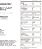 TRU Supplements Plant Based Protein Powder, BCAA, EAA, 20g Vegan Brown Rice & Pea Protein, 100 Calories, 27 Vitamins, No Artificial Flavors 25 Servings (Banana Maple Muffin)