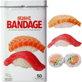 BioSwiss Bandages, Sushi Shaped Self Adhesive Bandage Set, Latex Free, Sterile Wound Care, 50 Count