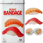 BioSwiss Bandages, Sushi Shaped Self Adhesive Bandage Set, Latex Free, Sterile Wound Care, 50 Count