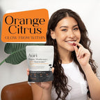 Auri Nutrition Super Mushroom HSN Gummies - Hair Skin and Nails Gummies Functional Mushrooms Supplement - with Wild Chaga, Chlorophyll, Lutein and Astaxanthin - 60 Orange Citrus Gummies