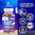 Melatonin Sleep Gummies - 12mg Per Serving - Extra Strength Sleep Support Melatonin Gummy for Adults - Vegan Sleeping Gummy Supplement to Support Restful Sleep - Tasty Berry Flavor - 120 Gummies