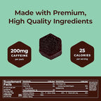 SGC Highest Concentration 100 mg Caffeine per Gummy, 2 Gummies per Pack, 12-Pack Mocca Shots Mint Chocolate Plant-Based Instant Energy with Herbal Nootropics