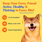 Dr Jay's Romps Dog Multivitamin Chews - Collagen Type II for Joint, Skin & Coat Support - Daily Dog Vitamins & Supplements for Immune & Digestion Health - Soft Chews for All Life Stages - 30 Count