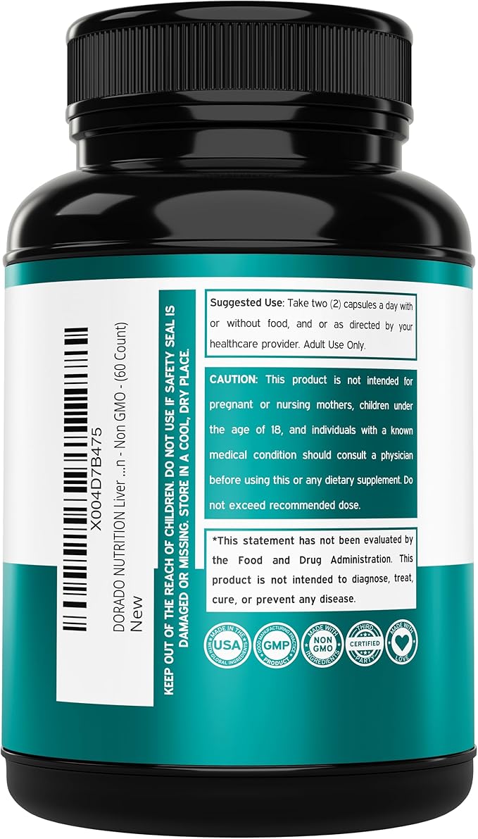 Liver Cleanse Detox & Repair 27 in 1 Formula - Milk Thistle, Dandelion Root, Turmeric, Artichoke Extract & More - Liver Detox Support Supplement - 3rd Party Tested, Vegan Safe & USA Made (60 Count)