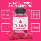 Atlantis Nutrition Collagen Peptides Gummies for Women - Formulated with Type I & III - Vitamin & Superfruit Beauty Blend - Formulated to Support Hair, Nail & Skin Health | 60 Count