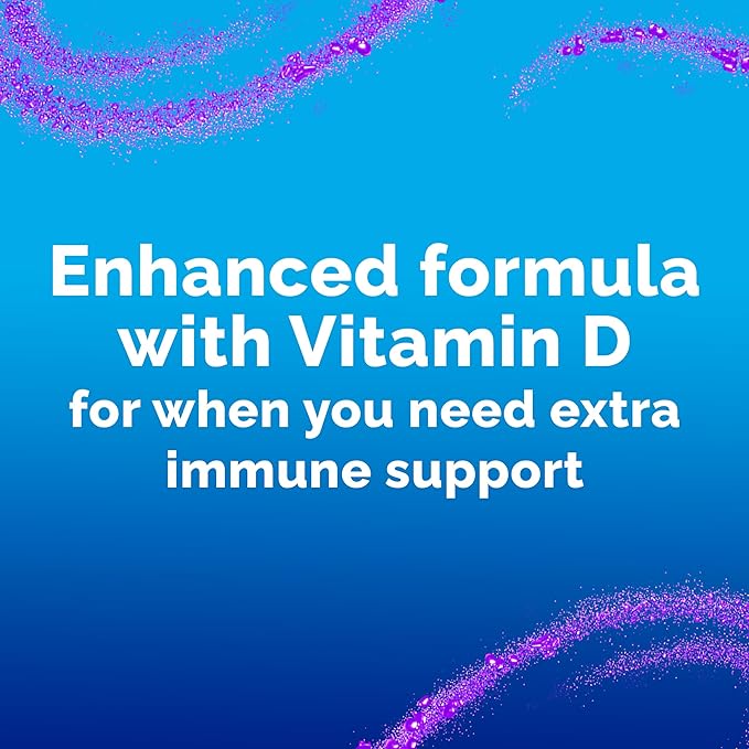 Emergen-C Immune Plus Crystals, On-The-Go Immune Support Supplement with Vitamin C, Vitamin D, B Vitamins, Zinc and Manganese, Berry Lemonade - 28 Stick Packs