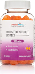 Pharmvista Plant Sterols and Stanols 1200mg Gummy-Vegan Friendly Allergen Free Gluten Free-90 Count