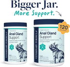 Veterinary Formula Anal Gland Support for Dogs – Vet-Formulated No Scoot Chews with Pumpkin, Ginger, Agave Inulin & Probiotics – Supports Scooting, Stool Quality & Digestive Health, 120 Soft Chews