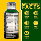Vitamin Energy Focus+ Extra Strength Energy Shot Grape 10 Pack, 260mg Natural Caffeine, B-Vitamins, CoQ10, Amino Acids, Focus, Productivity & Clarity, Zero Sugar, Gluten-Free, 1.93 fl oz