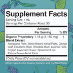MARYRUTH'S Kids Focus & Attention Drops | USDA Organic Drops | Ginkgo Biloba | Rhodiola Root & Licorice Root | Adaptogenic | Calm | Vegan | Non-GMO | Gluten Free | 30 Servings