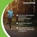 NaturesPlus Herbal Actives Resveratrol, Extended Release - 120 Tablets - Vegetarian, Gluten Free - 60 Servings