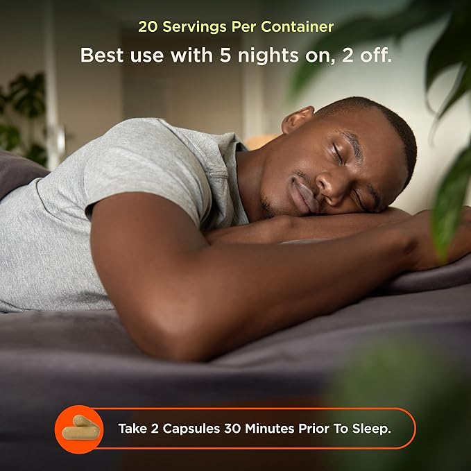 Genius Sleep AID - Smart Sleeping Pills Supplement - Relaxation Enhancer and Mood Support w/Inositol, L-Theanine & Glycine - 40 Capsules