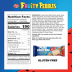 Pure Protein Fruity PEBBLES™ Protein Bars – 20g Protein, 3g Sugar, 190 Calories (4 count) Low Sugar* High Protein Snack – Gluten Free - Perfect for a Healthy Snack.