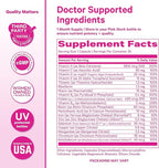 Pink Stork Total Women's Multivitamin - 19 Essential Vitamins for Women & Nutrients – Energy, Metabolism, Hormone, Immune & Mood Support – B6, B12, Biotin, Iron & Zinc – 30 Capsules