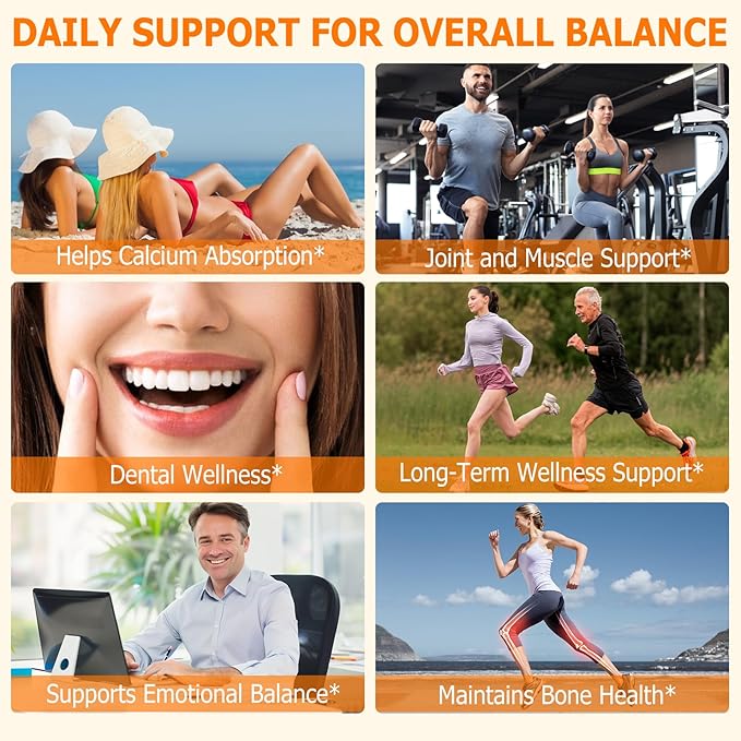 Vitamin D3 K2 with Coconut Oil - Vegan Vitamin D3 & Mk7 Vitamin K2for Bone & Immune Support - Non-GMO, Soy Free - 120 Softgels