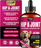 Glucosamine for Dogs, Liquid Hip and Joint Supplement, Chondroitin Drops for Dogs, Joint Drops for Dog, Dog Supplement for Mobility Pain Relief - 60ml